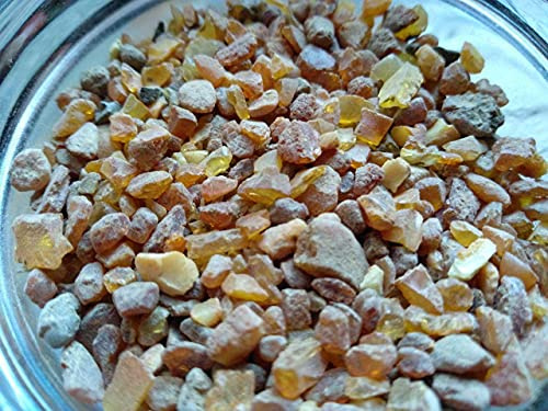 Livingmind Räucherwerk - 50g Bernstein (Succinum) 100% naturrein feinste Qualität Räucherwerk kräftig würziger holzig erdiger Duft