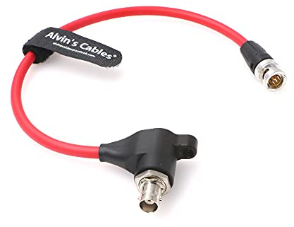 Alvin's Cables SDI-Port-Protection-Cable per RED-Komodo BNC Maschio a Femmina ad Angolo Retto Cavo Isolatore Galvanico |8 pollici
