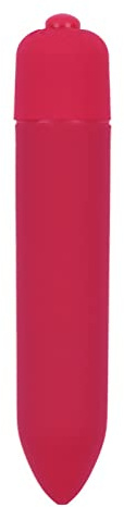 Diversual Rocket, Bala Vibradora, Estimulación de Clítoris, Potente, Silenciosa, 3 Intensidades, 4 Modos de Vibración, Suave, Sumergible, PVC, Pila 1AAA Incluida (Cereza)