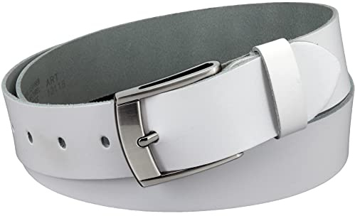 Vascavi Ledergürtel, 4 cm breit, Echtes Leder, Unisex Gürtel für Damen und Herren, MADE IN GERMANY, AM531-SL