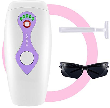 Laserepilator Painless IPL-hårborttagningssystem för kvinnor bikini ansiktskropp profesionell permanent hårborttagning enhet (vit)