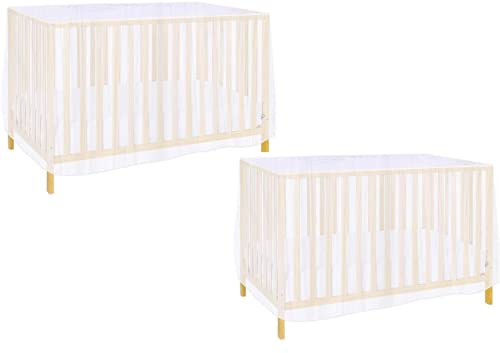 2 x Moskitonetz für Babybetten für 1 Person und 1 Person, Maße 70 x 140 x 70 cm