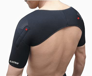 Elastrap Schulterbandage, verstellbarer Schultergurt, Schutz für die Schulter beim Sport – Schulterstütze, Schulterband, sportlicher Halt, Schutz (M)