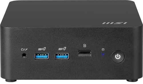 MSI Cubi NUC 13MQG Intel Core i7 1365U vPRO Desktop PC, NUC, SFF, Mini Computer, HTPC, (16GB RAM, 1TB Storage, Windows 11 PRO), vPRO/Intel Graphics/DDR5/Dual Thunderbolt 4/Dual HDMI/LAN/WiFi 6E
