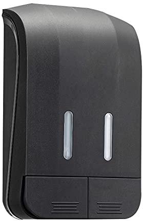Dosificador de jabón Caja de desinfectante de mano sin punch-Free Head 500ml * 2, dispensador de jabón de mano líquido recargable para baño (blanco, gris y negro) dispensador de jabón líquido ( Color