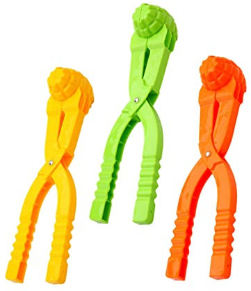 KICHOUSE 3st Schneeball-Clip Schneeball-Maker-Clip Schneeballwerfer Schnee-Enten-Hersteller Schneeballschlacht-Tool Schneeaktivitäten Für Kleinkinder Schneeballformer Schnee-Enten-Clip