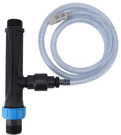 Nutriess Inyector de fertilizante de riego, mezclador Venturi de 2 pulgadas, herramienta de riego por goteo, inyector de jardín, mezclador agrícola con válvula de retención, para (3in)