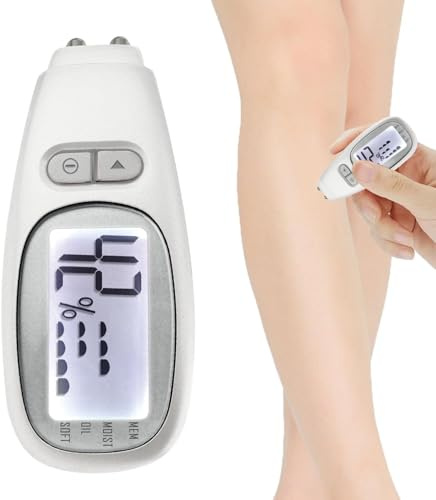 Analizador de piel facial, corneómetro de hidratación facial con pantalla LCD, detector de aceite de agua para el cuidado de la piel, para el cuidado personal de la piel
