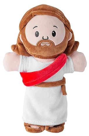 RDCIRP Jesus-Plüschpuppe, weiches Cartoon-Jesus-Plüschtier, ausgestopfte lächelnde Jesus-Plüschfigur, Puppe als Geburtstagsgeschenk, Heimdekoration(50cm)