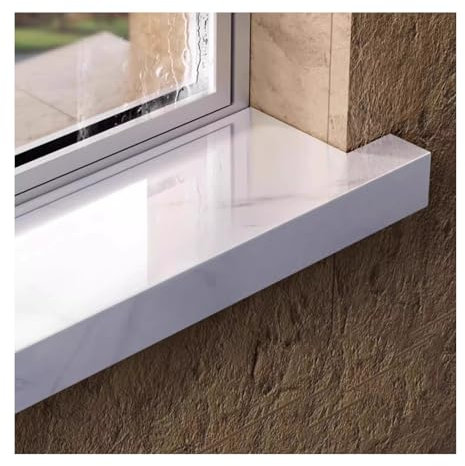 XILYZMO Davanzale Finestra PVC, Sponda della Finestra Protezione Lavagna Acrilica, Appartamento Soppalco Piastra, Naso Realizzata su Misura Spessore 8 Mm Copertura Paragrafetto(130x19cm)
