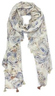 QUEEN HELENA Leichter bunter Schal Elegante Schal mit Muster Damen SC12-2