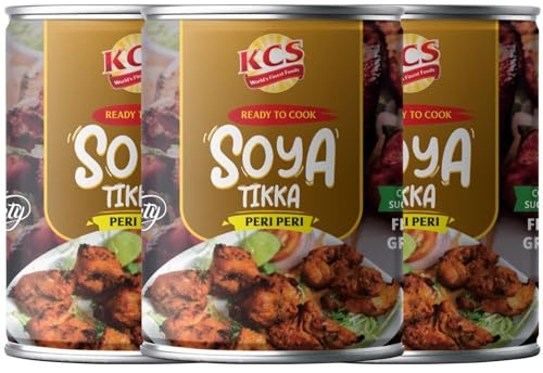 KCS SOYA Peri Peri Tikka 850g (Pack of 3) | Authentic Peri Peri Spice Blend | Quick & Easy to Cook | No Artificial Preservatives | Ideal for BBQ & Skewers
