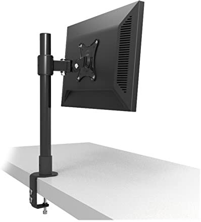 Soporte de escritorio para TV LCD de 10 a 22 pulgadas, altura de 60 cm, elevación libre, rotación completa, soporte de monitor ajustable para oficina en casa, soporte de TV que ahorra espacio, fácil