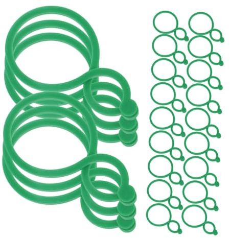 ifundom 100stücke Gartenpflanzenclips aus Abs Blumenclips Stängelclips Weinrebenclips Traubenclips für Kletterblumen und Gemüse