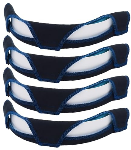 4 PCS Hard Hat Sweatband, Belt Hard Hat Liner, Washable Helmet Welding Antiperspirant Belt, Accessories Cotton Comforter Pad Reusable Helmet Sweat Pads Accessories (Black)