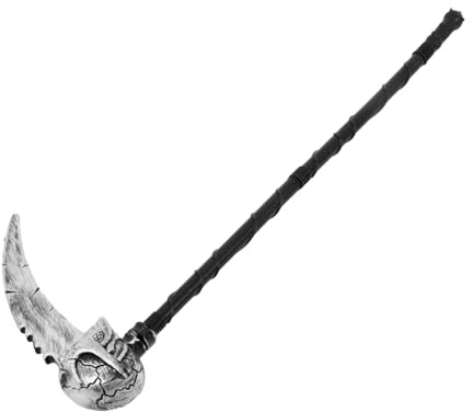 UKCOCO Accesorio de Halloween Hoz Simulada para Disfraz de Esqueleto Resistente Adecuado para Fiestas Celebraciones Cosplay y Decoración de Escenario 1 Pieza
