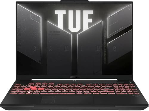 ASUS TUF Gaming A16 Laptop: AMD Ryzen 7 7445HS, 16 Full HD+ 145Hz Display, NVIDIA GeForce RTX 4050, 16GB DDR5 RAM, 512GB SSD, Backlit Keyboard, Windows 11 Pro