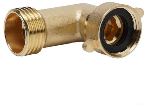 Raccordo per tubo dell'acqua a gomito a 90 gradi in ottone per camper, rimorchi, accessori per proteggere il tubo dallo stress e prolungare l'uso