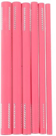 Sewroro Baguette de Manucure Française Rose 6pcs en Métal pour Usage Professionnel Application Gel, Outil Facile à Utiliser pour Modelage et Soin des Ongles