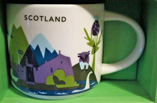 Starbucks Taza de Escocia, colección Scotland You Are Here.