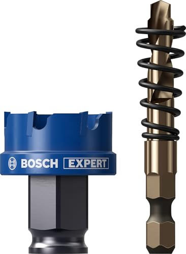 Bosch 1x EXPERT Sheet Metal PC Plus hålsåg (för Plåt i rostfritt stål, Stålplåtar, Ø 30 mm, Professional Tillbehör Borr)