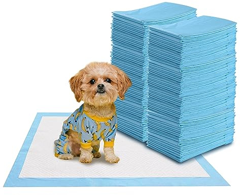 COSTWAY Trainingsunterlagen Hunde, Auslaufsicheres 5-lagiges Design, Welpenunterlagen Puppy-Pads, Hygieneunterlagen Einwegpads PIPI-Pads, Trainingspads Welpen (100 Stück 60x60cm)