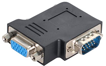 CY Adapter Vertical Flat Right Angled 90 Degree VGA SVGA Male to Female Extension Adapter