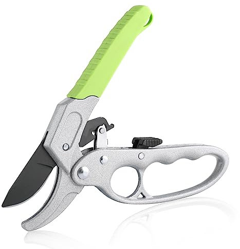 SPEEDWOX Ratschenschere Gartenschere Arbeit 3 Mal leichter Gartenschere Gartengeräte für Frauen Werkzeuge & Heimwerken Gartenschere Gartengeschenke für Mama Baum Heckenschere