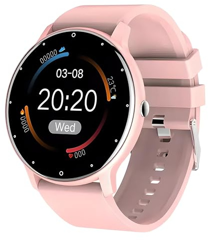 Retoo Smartwatch dam display 1,28 tum för män, full pekskärm, fitness GPS lokaliseringsenhet bluetooth-samtal sportklocka för Android