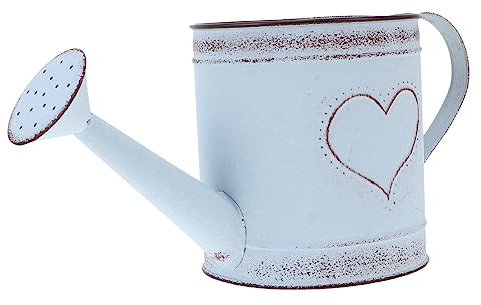 TINEASUR Regadera De Hierro Diseño Vintage para Jardinería y Decoración del Hogar, Regadera De Jardín Capacidad Media, Resistente Acabado Estilo Rústico para Flores y Plantas
