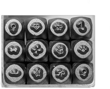 Paquete de 12 cinceles para hacer patrones de joyería, herramientas de tallado de joyas de metal, prácticos kits de cinceles para trabajar el metal
