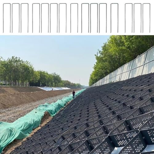 2 Zoll Dickes Geogitter-Kies-Bodengitter-Stabilisator 16 x 32 Fuß, perfekt für Gärten, Einfahrten, Wege, Hänge, Parkplätze und Wege/leicht zusammenzubauen, Tragkraft 3100 lbs pro Quadratfuß