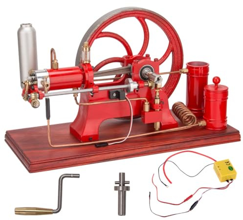 MetalMinds Motor Bausatz, Viertaktmotor Bausatz Benzin Verbrennungsmotor Modellbau, Mini Metall Motor Wassergekühlt Engine Kit für Technikbegeisterte Erwachsene