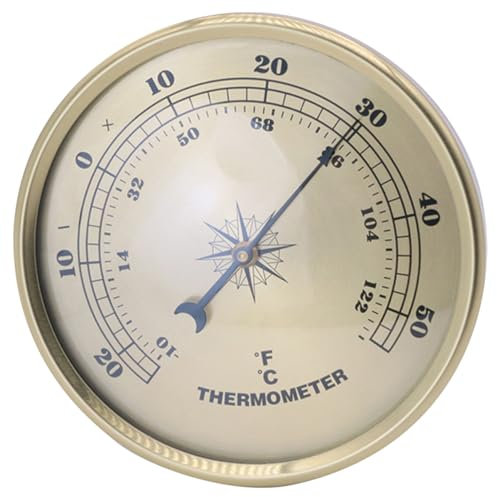 jojofuny 4 Stück Thermometer Schwimmbad Temperatur wählen Ofen Solar- Bahnhof Sensor sofortig außentermometer thermohydrometer digital degree thermobecher themometer termometerstab Metall