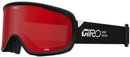 Giro Snow Roam - Gafas de nieve para esquí y snowboard | EXV Wide Wide - antivaho, aptas para OTG, disco de repuesto para el mal tiempo, compatible con casco, color negro roam - ámbar escarlata