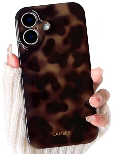 NITITOP für iPhone 17 Hülle Süßes Leopard Muster, Braun | Ästhetische Braun Bernstein Design, für Frauen Mädchen, Weiche TPU, Vollständiger Kameraschutz, Schutzhülle Handyhülle