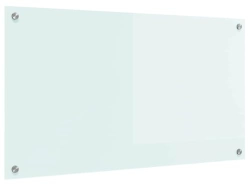 vidaXL Küchenrückwand Milch 90 x 50 cm Gehärtetes Glas