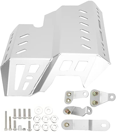 Protezione Sottoscocca Motore per Moto in Acciaio al Carbonio, Compatibile con CB500X CB400X 2019-2021, Piastra Sostitutiva - Massima Resistenza, Installazione Semplice, (Argento)