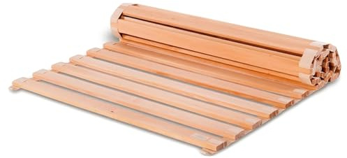 Geborgenschlafen Rolllattenrost - Metallfreier Rollrost 140x200 cm Hergestellt aus nachhaltigem Lindenholz | Lattenrost mit 23 stabile Holzlatten für festen Halt & Geeignet für alle Betten