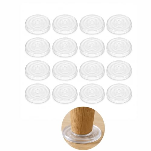 16Pcs Anti Slip Cutting Board Feet Pads 4cm/1.58 Inch | Self Adhesive Silicone Pads Non Slip Furniture Bumper Feet for Cutting Boards Trays Chairs Countertops