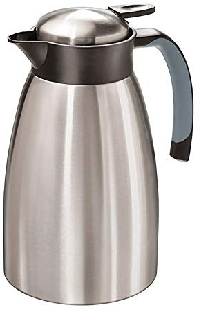 MATO interpraesent Thermokanne Edelstahl (gebuerstet), Schwarz 1.5l 4477