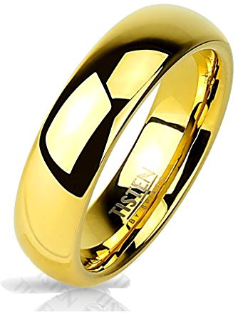 beyoutifulthings BREITER Band-Ring Finger-Ring poliert Chirurgenstahl 316L Tisten Verlobungs-Ring Partner-Ring Trau-Ring 47(15)-72(23)