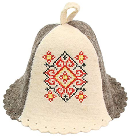 PetriStor Cappello da Sauna, Rosso, Large