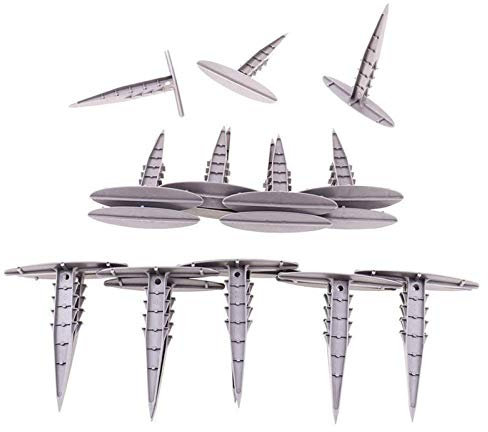 FCS Garden 100 Grapas de sujeción, Grapas para Suelo, Adecuadas para la fijación de la Tela Anti malezas, 12.4cm