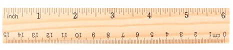 Holz-Lineal, doppelseitig, 15 cm, 20 cm, 30 cm 15cm