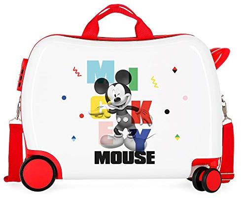 Disney Mickey´s Party Kinderkoffer, 50 x 38 x 20 cm, Weiß