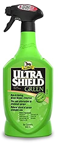 Ultra-Shield Green Fly Spray 946ml - For Horses, Ponies, Foals & Dogs… (Single 946ml Spray)