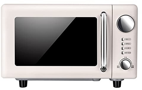 WANWEN Nostalgia Classic Retro, Horno microondas de encimera de 1150 vatios con Pantalla LED, Mini microondas Barbacoa Plana integrada para el hogar 20L Little Surprise