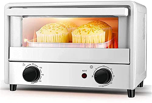 CAZARU Four électrique de Table 14L Mini Four Grille-Pain de Cuisine, Four à friteuse à Convection Four à rôtir Toast Bake Broil Roast Déshydrater, minuterie 60 Min