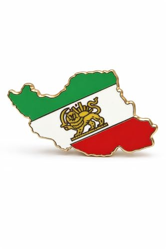 Old Iran flag pin badge